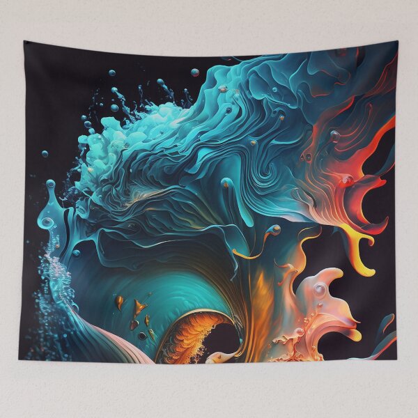 Item preview, Colorful Abstract Splash Art designed and sold by elnixart.