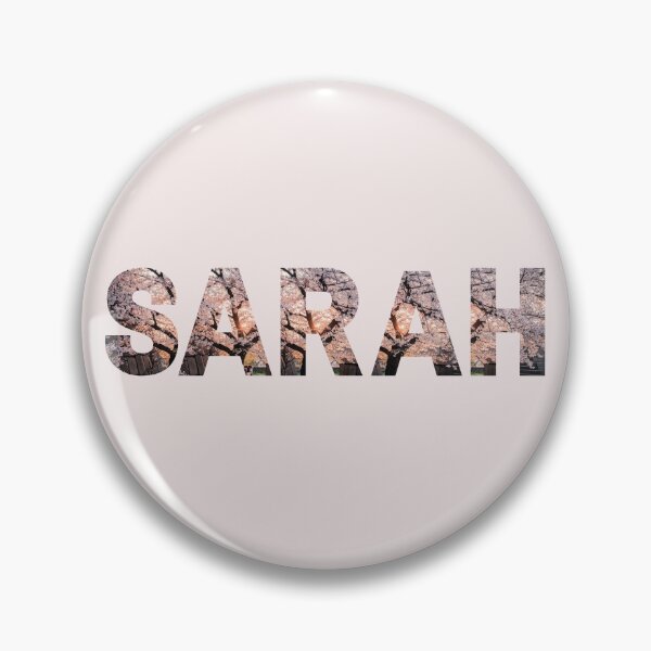Item preview, Sarah Name Shape with Flower Tree Illustration best gift designed and sold by Hohohaxi.