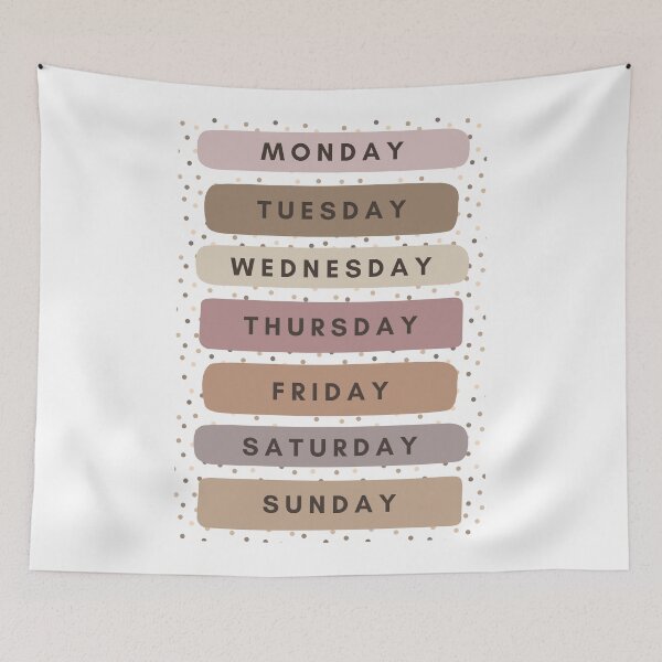 Item preview, Days Of The Week (Neutral) designed and sold by Quoteeble.
