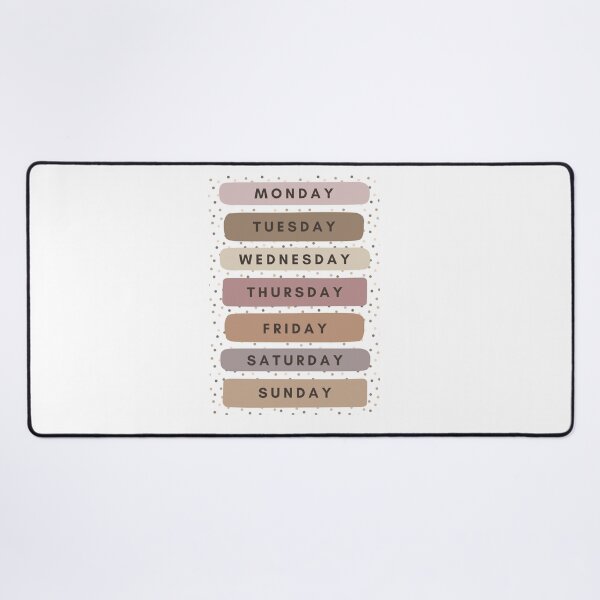 Item preview, Days Of The Week (Neutral) designed and sold by Quoteeble.