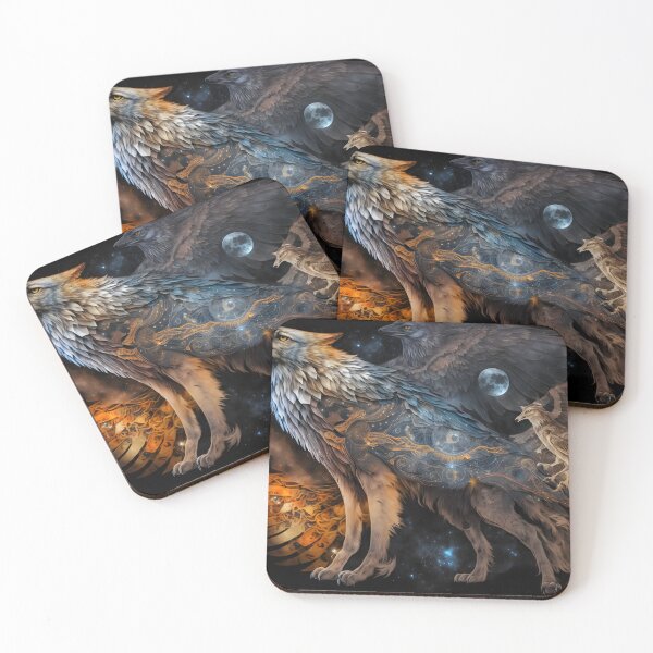 Item preview, fuison of wolf and eagle designed and sold by novmasao.