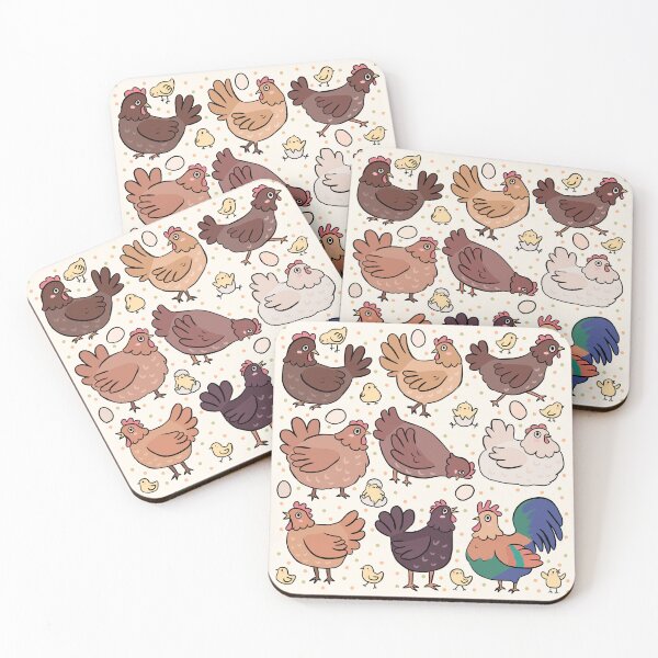 Item preview, Chicken pattern cute chickens, chicks and rooster illustration for chickens loves  designed and sold by Yarafantasyart.