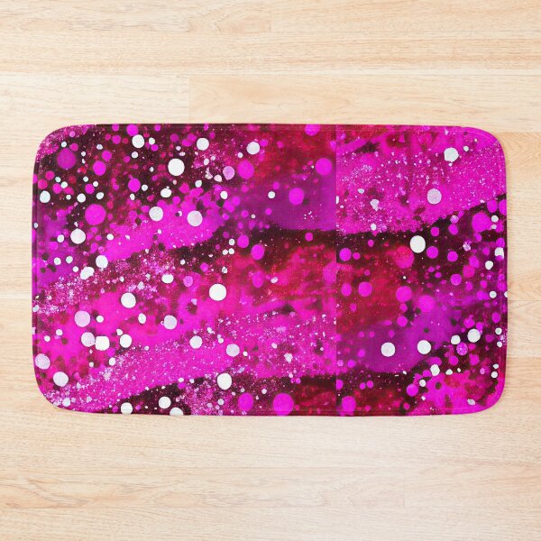 Item preview, Bling Magenta and Hot Pink Glittering with White Polka Dots designed and sold by ArtistaCats.