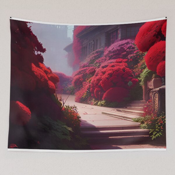 Item preview, Red & Burgundy Floral designed and sold by Turkdesigner.
