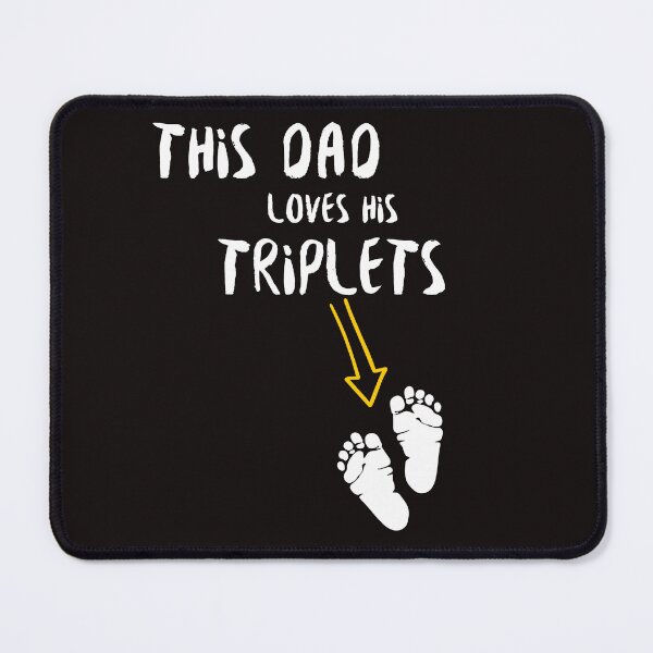 Item preview, This Dad Loves His Triplets designed and sold by CREATIVELEANS ⭐️⭐️⭐️⭐️⭐️.