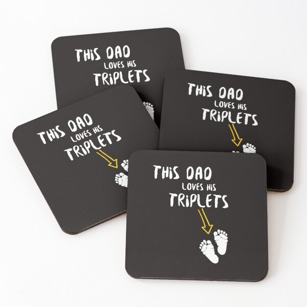 Item preview, This Dad Loves His Triplets designed and sold by CREATIVELEANS ⭐️⭐️⭐️⭐️⭐️.