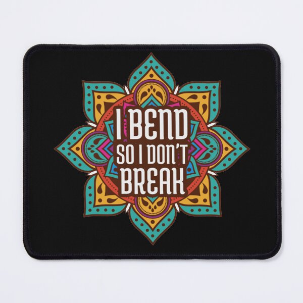 Item preview, Acro Yoga I Bend So I Don't Break Motivational Mandala designed and sold by Cute & Sassy Custom Gifting Boutiques.
