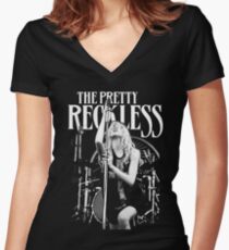 Taylor Momsen Women's Fitted V-Neck T-Shirt