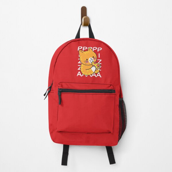 Item preview, cat eat pizza designed and sold by SlimAwayhaha.