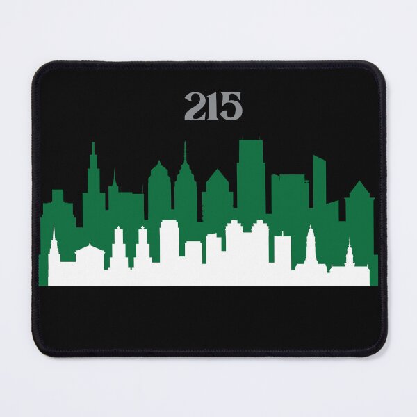 Item preview, Philadelphia 215 Kelly Green Football Skyline designed and sold by Way Cool Tees.