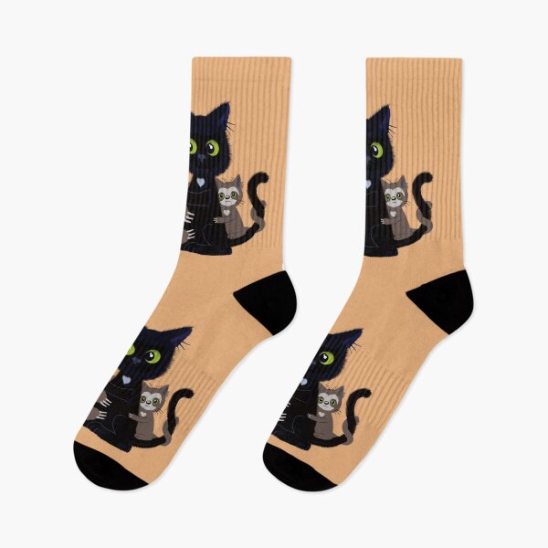Item preview, Sloth-cat love on orange  designed and sold by QuirkyCatz.