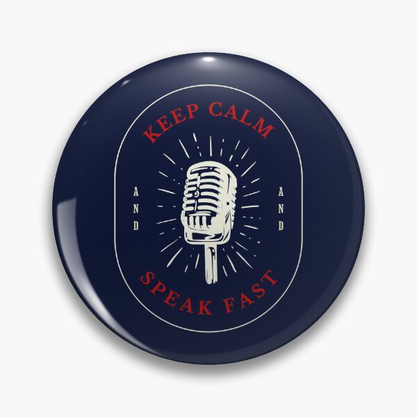 Item preview, Keep calm and speak fast designed and sold by Pearl67.
