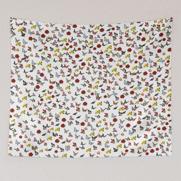 Item preview, Butterfly and Flowers pattern designed and sold by United-minds.
