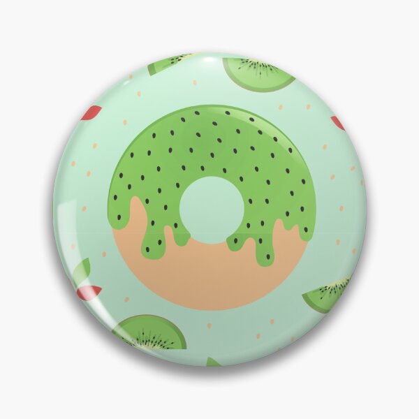 Item preview, Donut de kiwi con fondo turquesa designed and sold by ChallaDesign.
