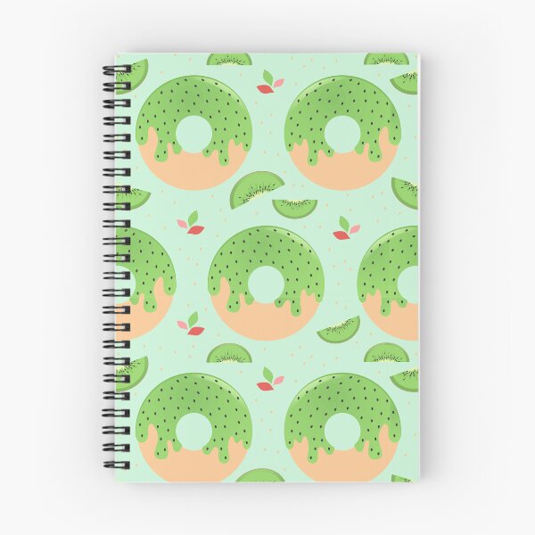 Artikelvorschau, Kiwi-Donut mit Hintergrund Türkis entworfen und verkauft von ChallaDesign.