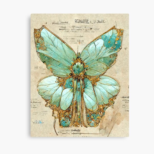 Blue Butterfly Canvas Prints for Sale