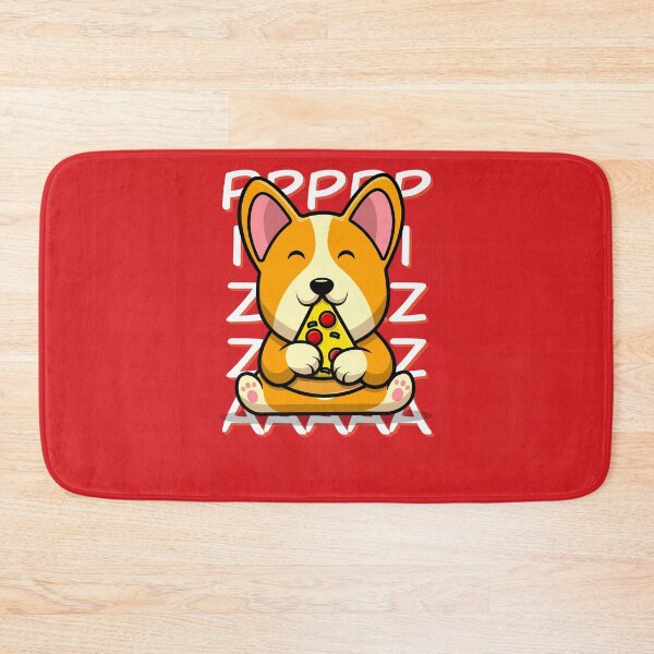 Item preview, Corgi eat pizza designed and sold by SlimAwayhaha.