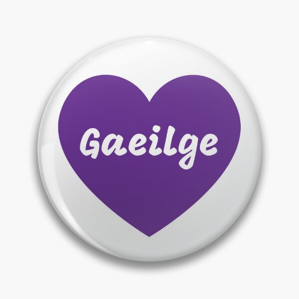 Item preview, Gaeilge Irish Language Purple Heart designed and sold by Irishprints.