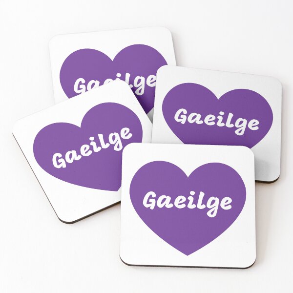 Item preview, Gaeilge Irish Language Purple Heart designed and sold by Irishprints.