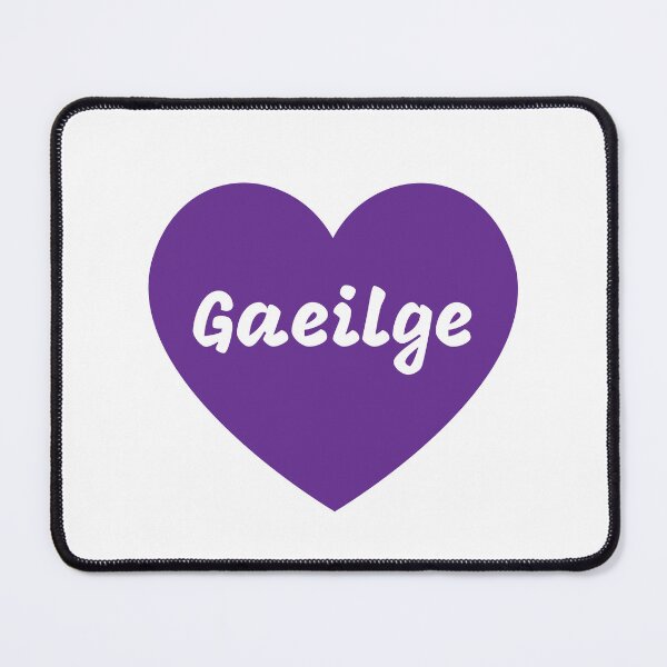 Item preview, Gaeilge Irish Language Purple Heart designed and sold by Irishprints.