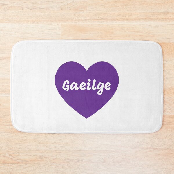 Item preview, Gaeilge Irish Language Purple Heart designed and sold by Irishprints.