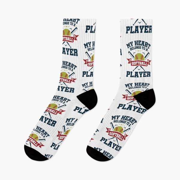 Item preview, My Heart Belongs to a Softball Player Boyfriend Girlfriend designed and sold by jaygo.