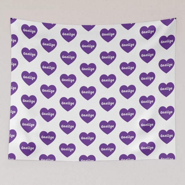 Item preview, Gaeilge Irish Language Purple Heart designed and sold by Irishprints.