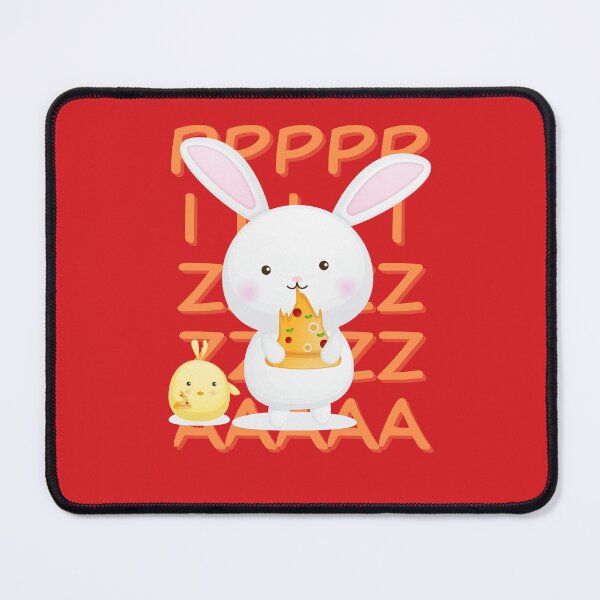 Item preview, Rabit eat pizza designed and sold by SlimAwayhaha.