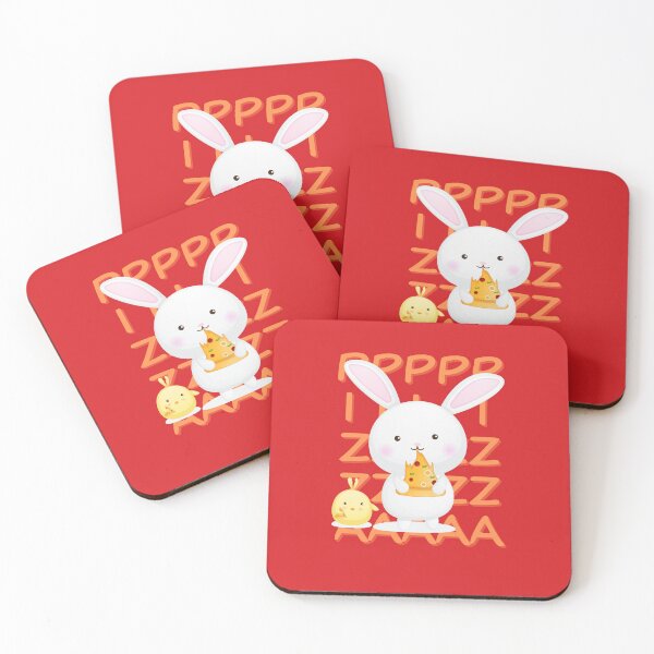 Item preview, Rabit eat pizza designed and sold by SlimAwayhaha.
