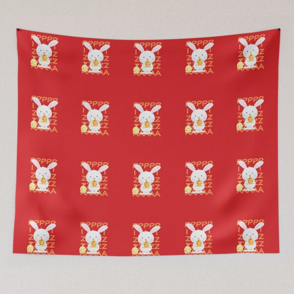 Item preview, Rabit eat pizza designed and sold by SlimAwayhaha.