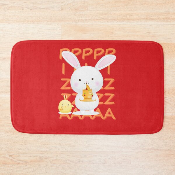 Item preview, Rabit eat pizza designed and sold by SlimAwayhaha.