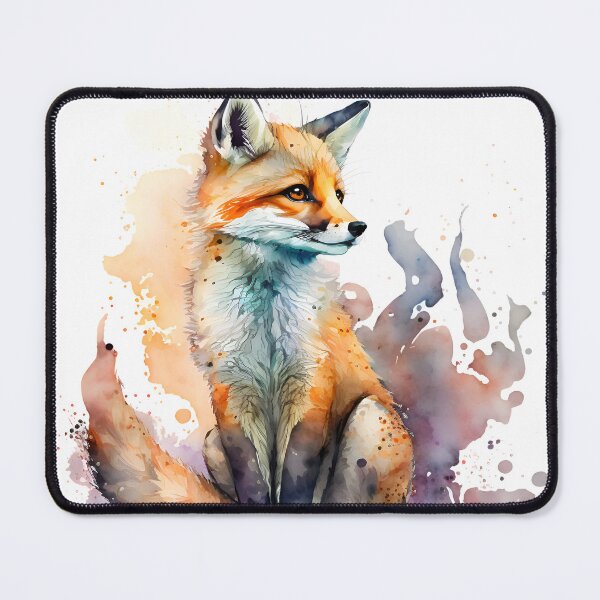 Item preview, Cute fox watercolor colorful art designed and sold by xeniaskazka.