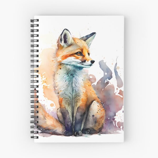 Item preview, Cute fox watercolor colorful art designed and sold by xeniaskazka.