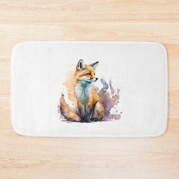 Item preview, Cute fox watercolor colorful art designed and sold by xeniaskazka.