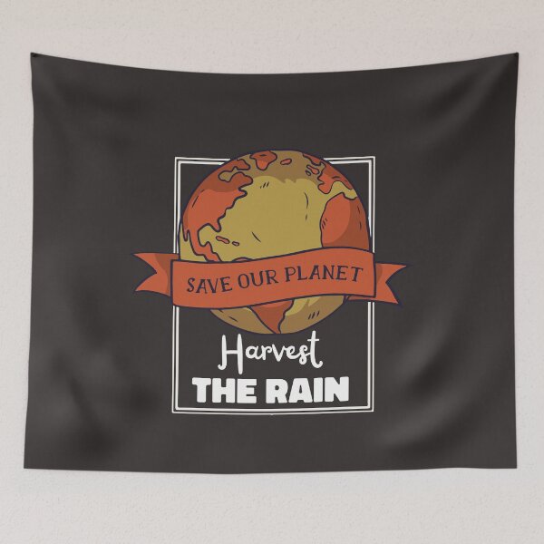 Item preview, Save our Planet Rainwater harvesting Water Conservation Awareness designed and sold by MrEddie10.