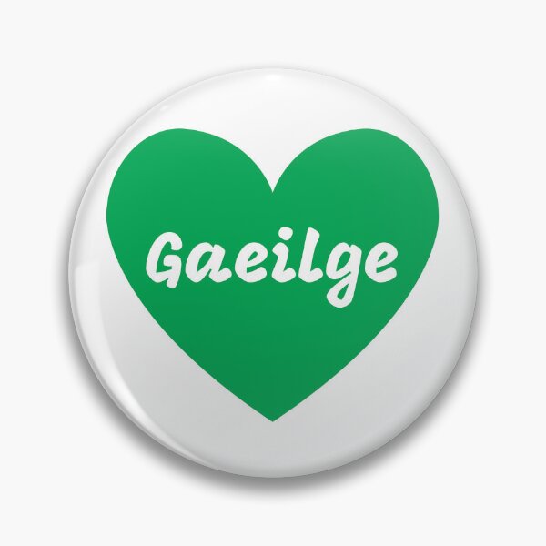 Item preview, Gaeilge Irish Language Green Heart designed and sold by Irishprints.