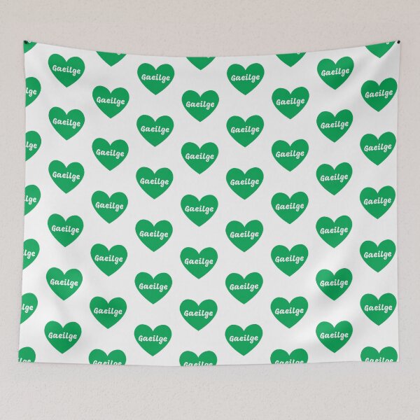 Item preview, Gaeilge Irish Language Green Heart designed and sold by Irishprints.