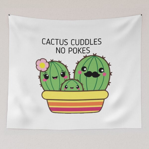 Item preview, Cactus cuddles, no pokes designed and sold by bloosoms.