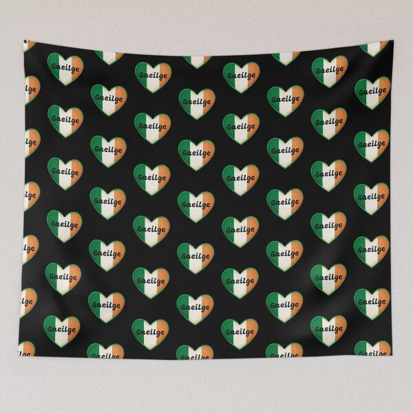 Item preview, Gaeilge Irish Flag Heart designed and sold by Irishprints.