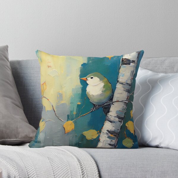 Item preview, "Birch Bird" Watercolor Painting designed and sold by Paintings By Simon .
