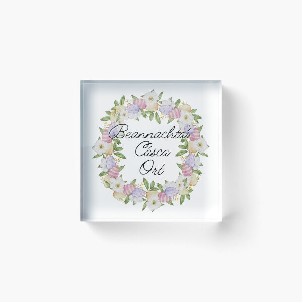 Item preview, Beannachtaí na Cásca Ort Gaeilge Irish Happy Easter designed and sold by Irishprints.