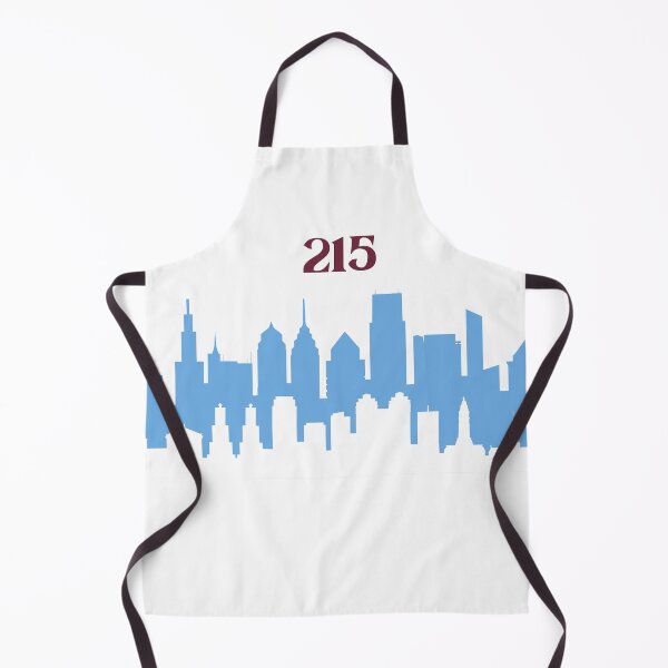 Item preview, Philadelphia Skyline 215 Baseball Powder Blue Retro designed and sold by Way Cool Tees.