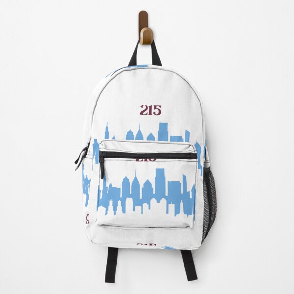 Item preview, Philadelphia Skyline 215 Baseball Powder Blue Retro designed and sold by Way Cool Tees.