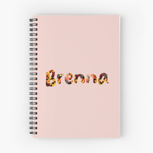 Item preview, Floral Brenna Name : Brenna Name With Flowers  designed and sold by ABCDEmily ©.
