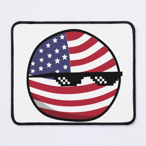 Item preview, USA Countryballs With Pixel Glasses designed and sold by OlDesigner.