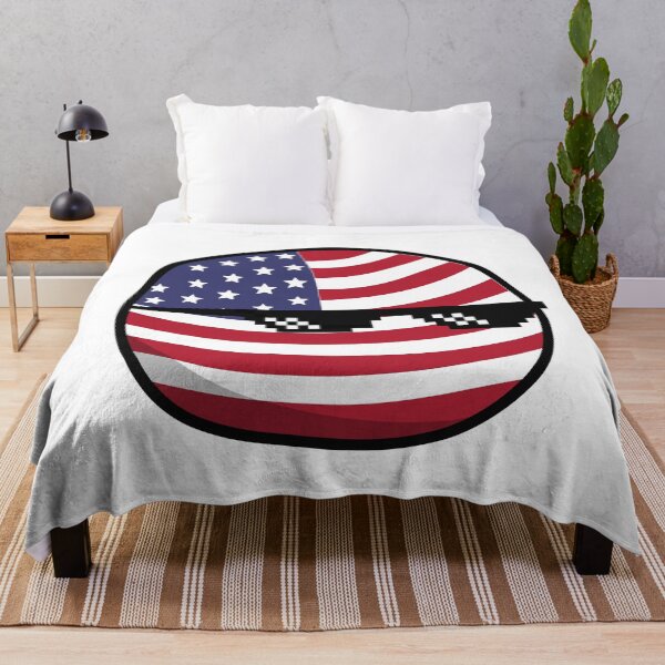 Item preview, USA Countryballs With Pixel Glasses designed and sold by OlDesigner.