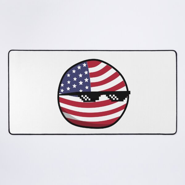 Item preview, USA Countryballs With Pixel Glasses designed and sold by OlDesigner.