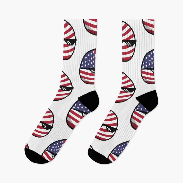 Item preview, USA Countryballs With Pixel Glasses designed and sold by OlDesigner.