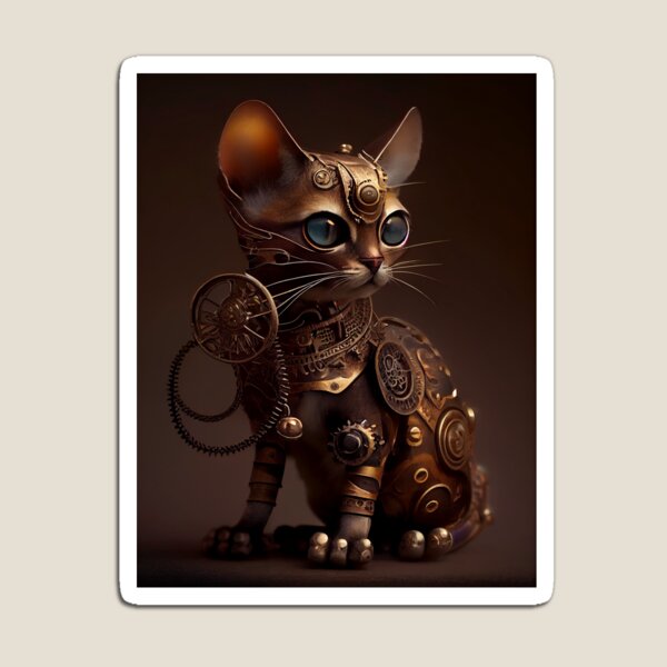 Aperçu de l'œuvre Chat Steampunk créée et vendue par innazimovec.