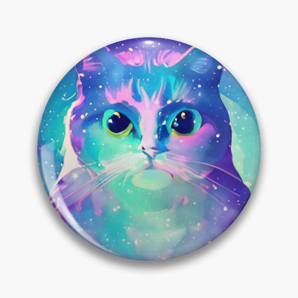 Item preview, Arctic Galaxy Space Cat #1 designed and sold by EdeniaArtStudio.